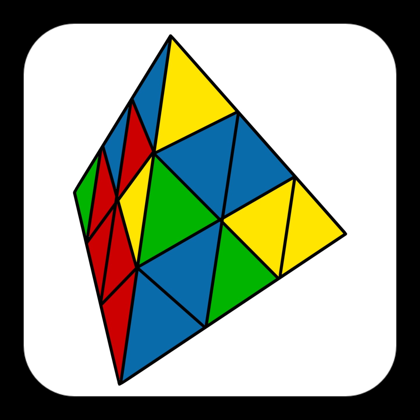 Canyons Trongle Cube Sticker