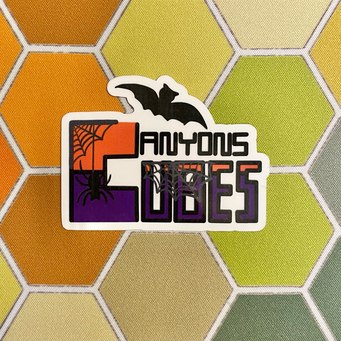 Spooky Kanyon’s Cubes Die Cut Sticker