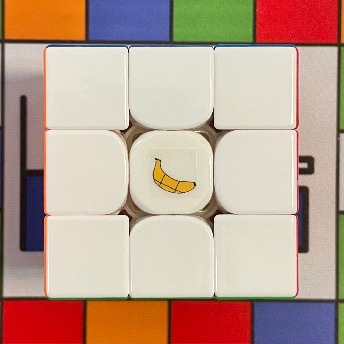 Banana Cube Logo Sticker