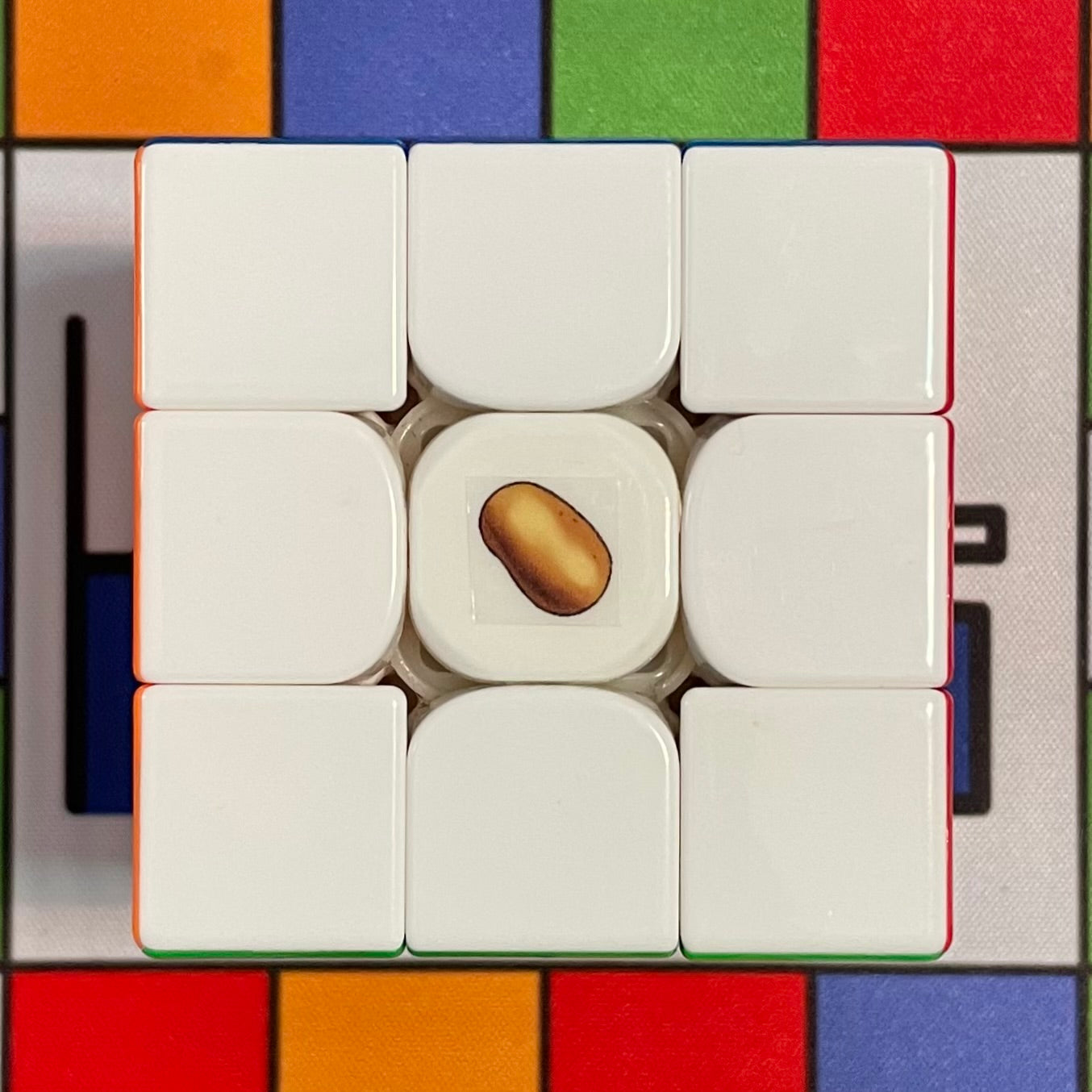 Potato Cube Logo Sticker