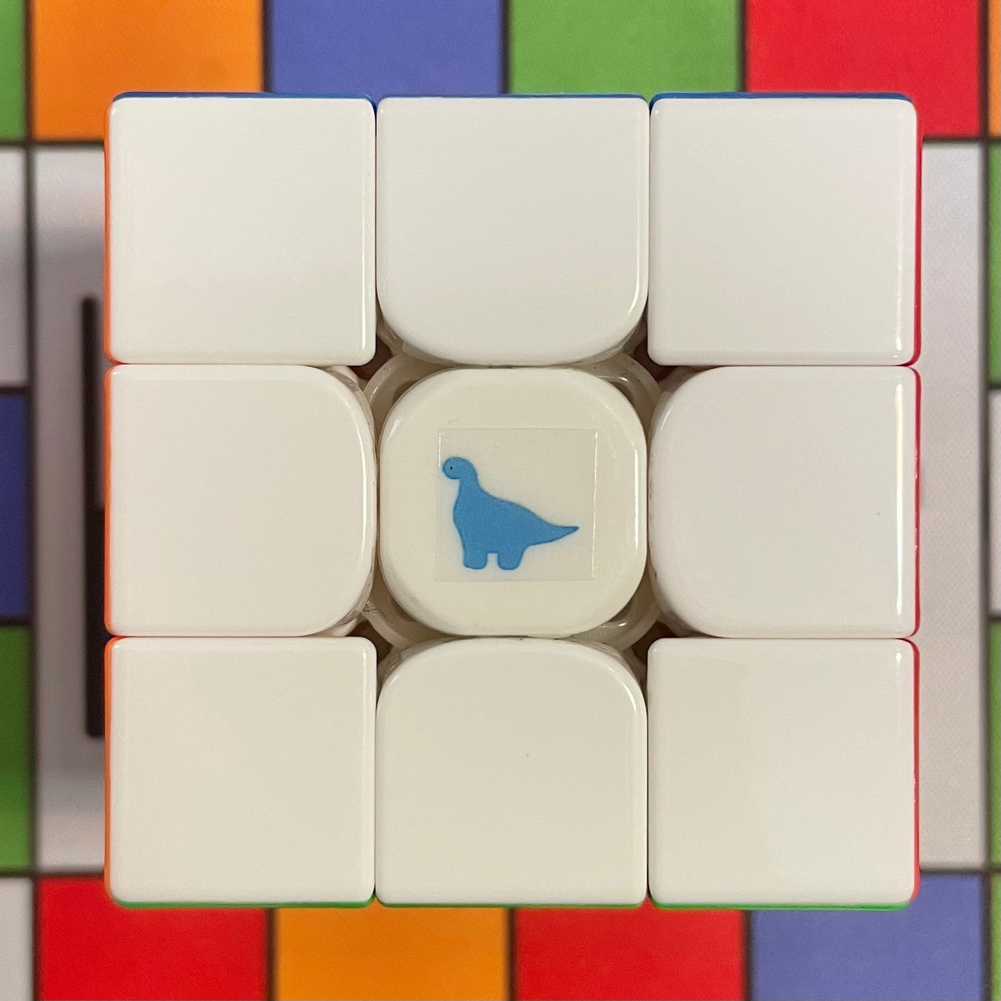 Dinosaur Cube Logo Sticker