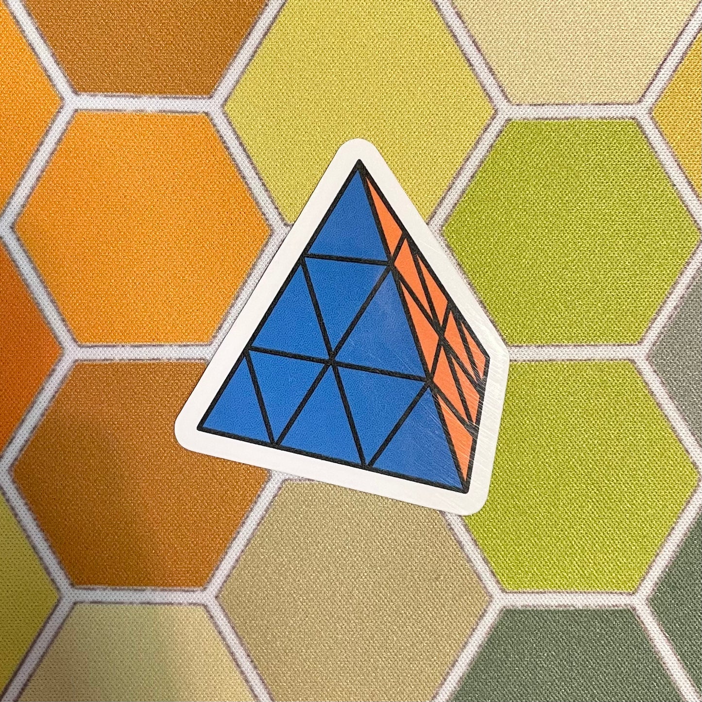 Pyraminx Die Cut Sticker