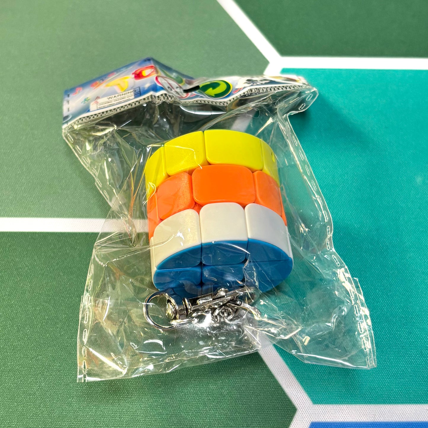 3x3 Barrel Cylinder Keychain