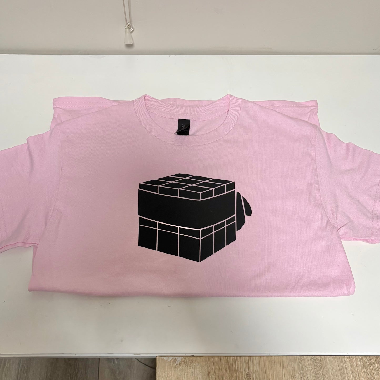 Pink Blindfolded Rubiks Cube T-shirt