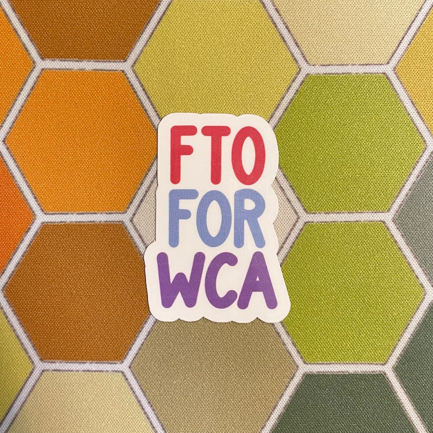 FTO For WCA Die Cut Sticker