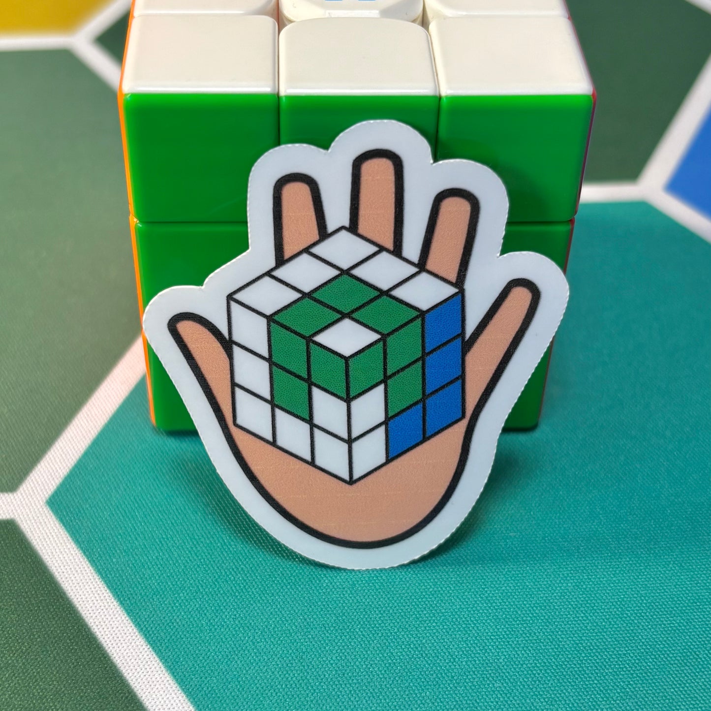 AJ OH 3x3 Cube Die Cut Sticker