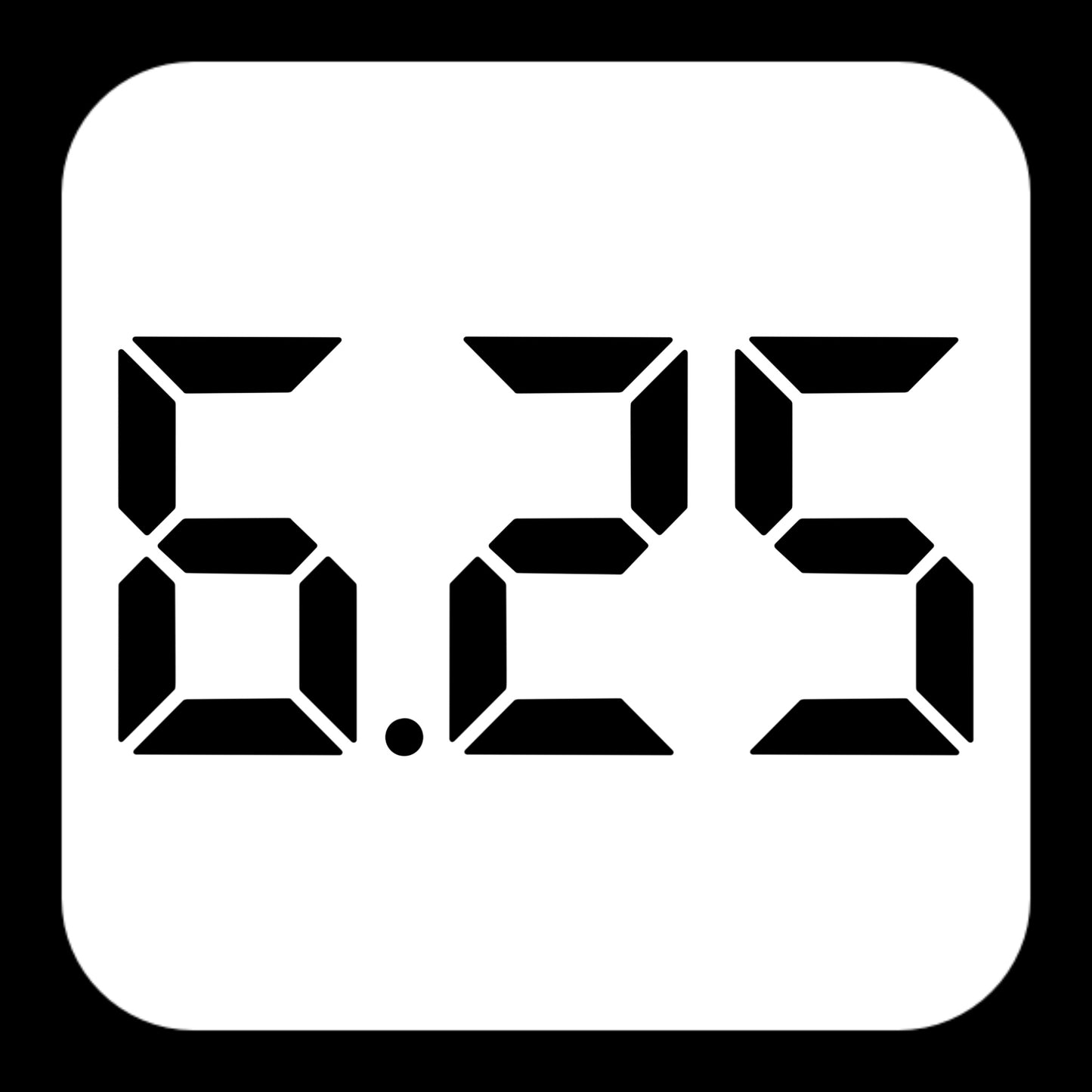 625 Cube Logo Sticker