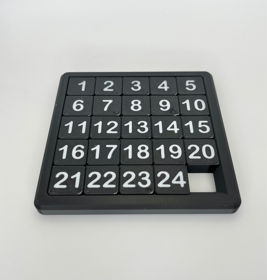 24 Number Sliding Puzzle