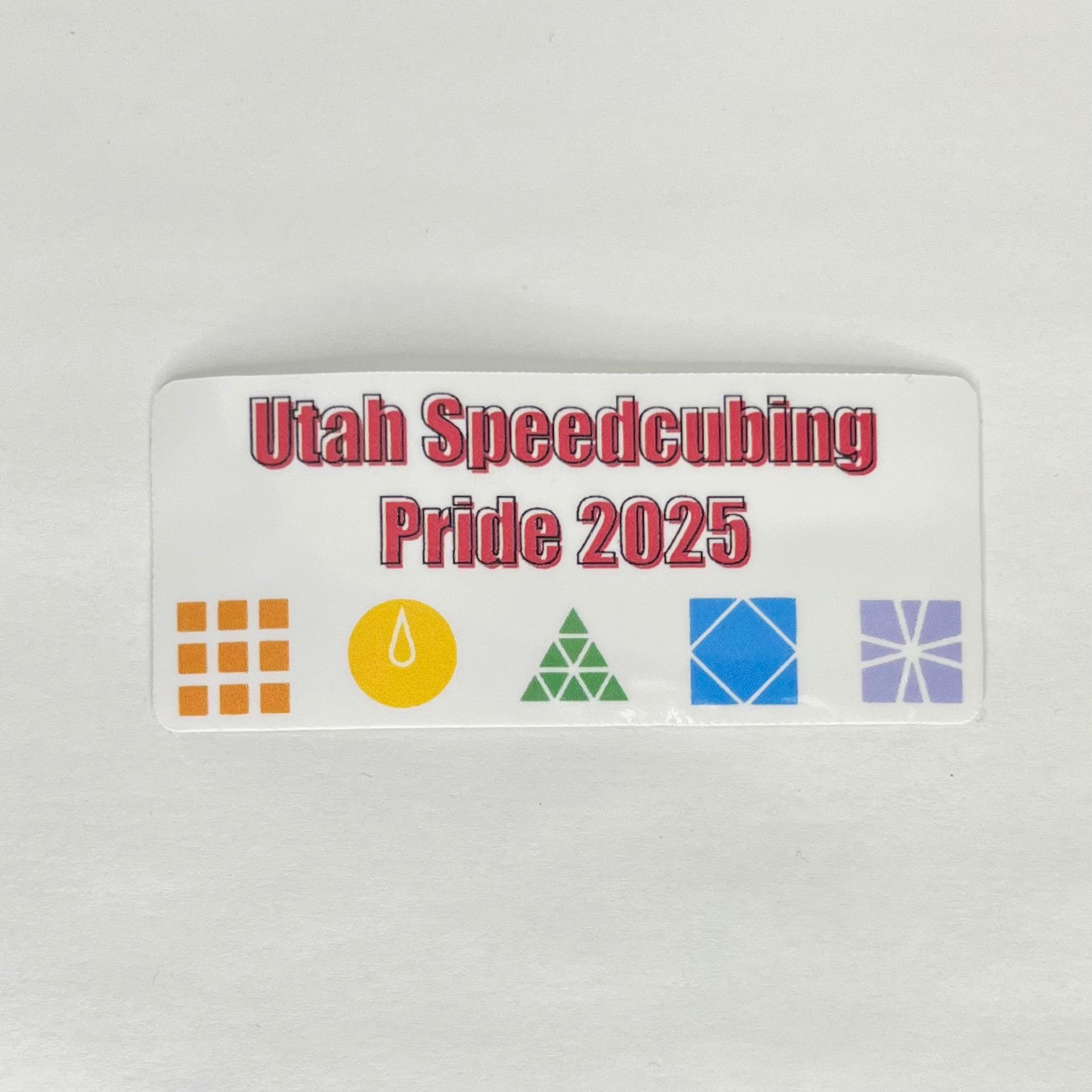 Utah Speedcubing Pride 2025 Die Cut Sticker