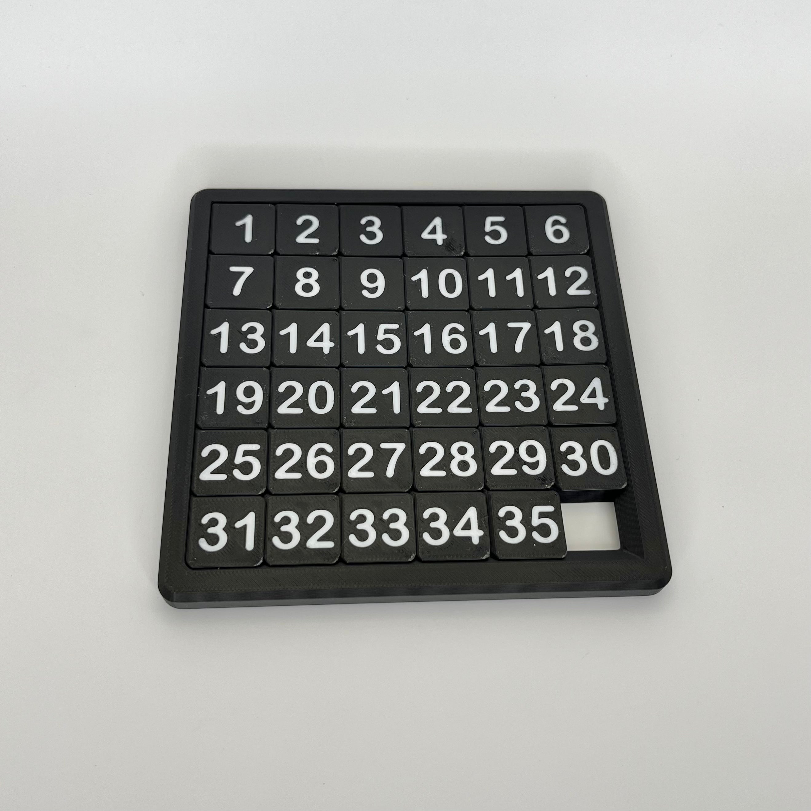 35 Number Sliding Puzzle