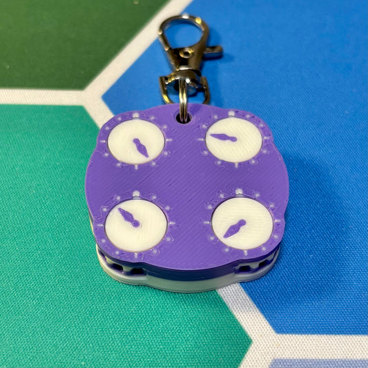 2x2 Clock Keychain (“Functional”)