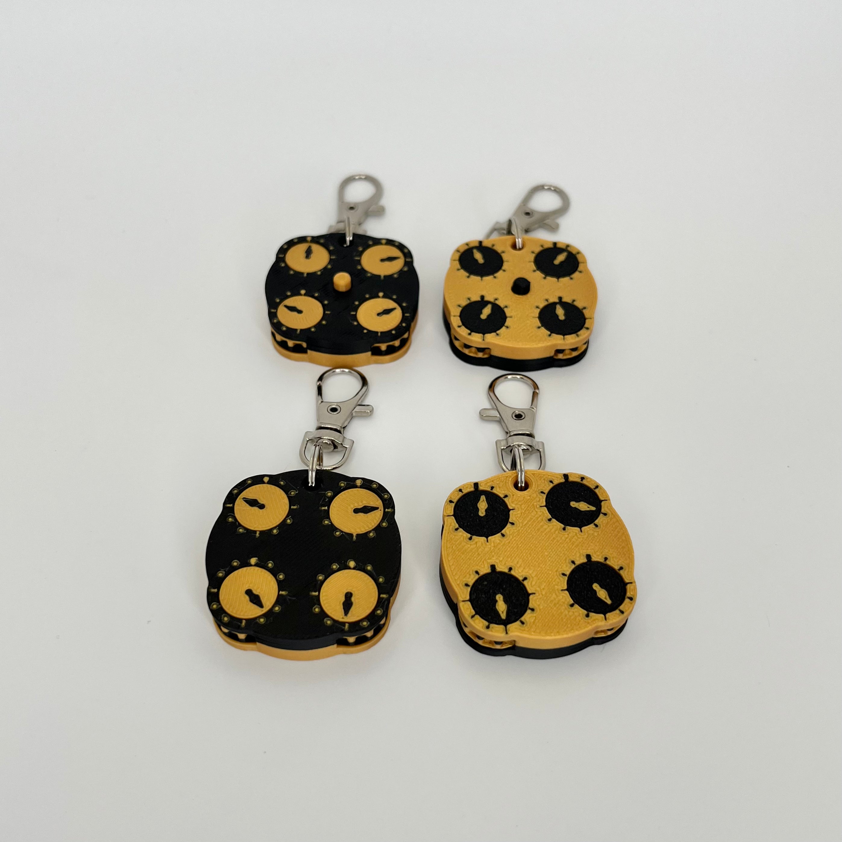 2x2 Clock Keychain V2