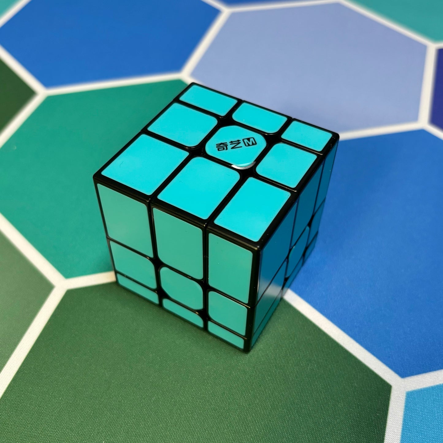 QiYi Teal Tiled Mirror Cube Magnetic