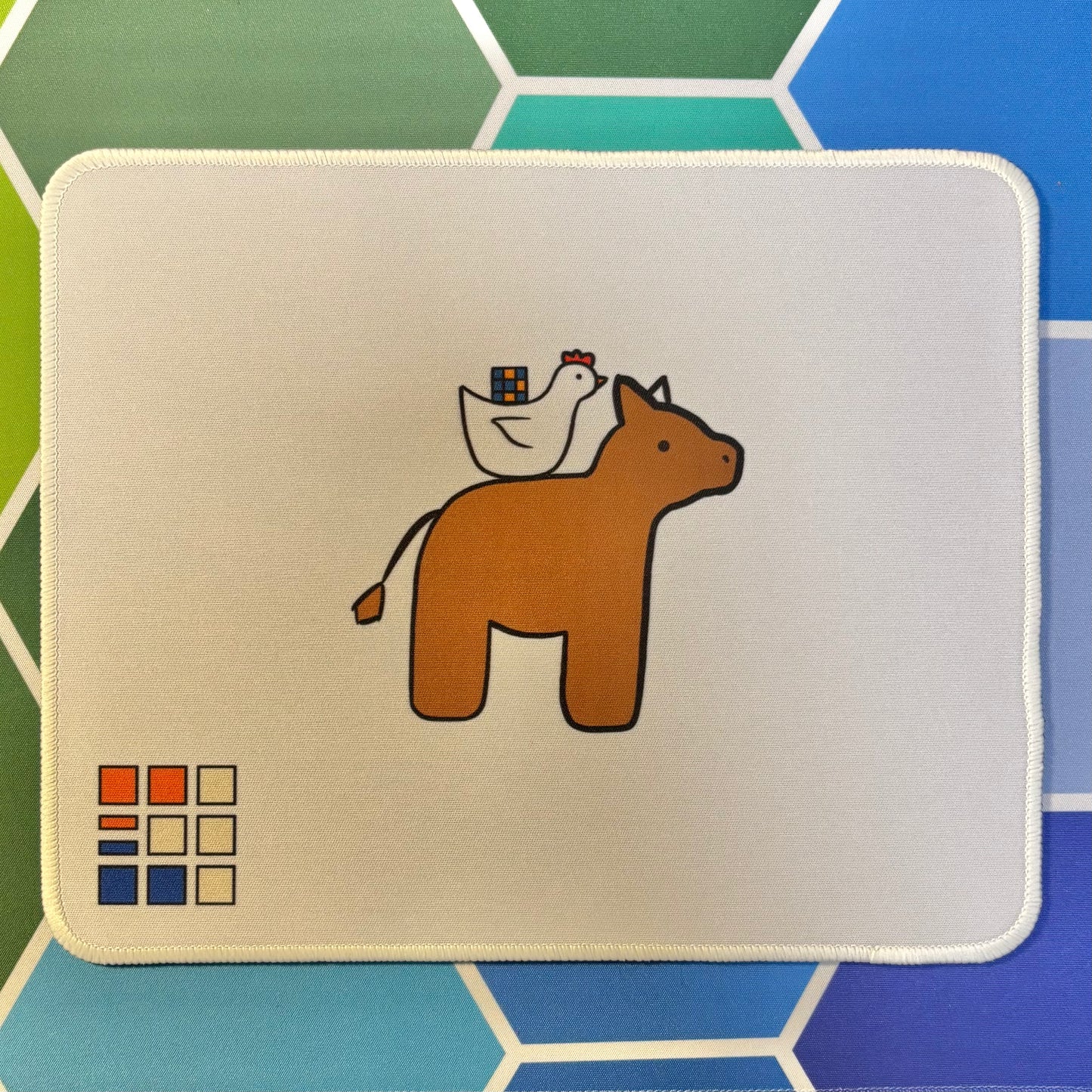 Cow Chicken Mini Mat