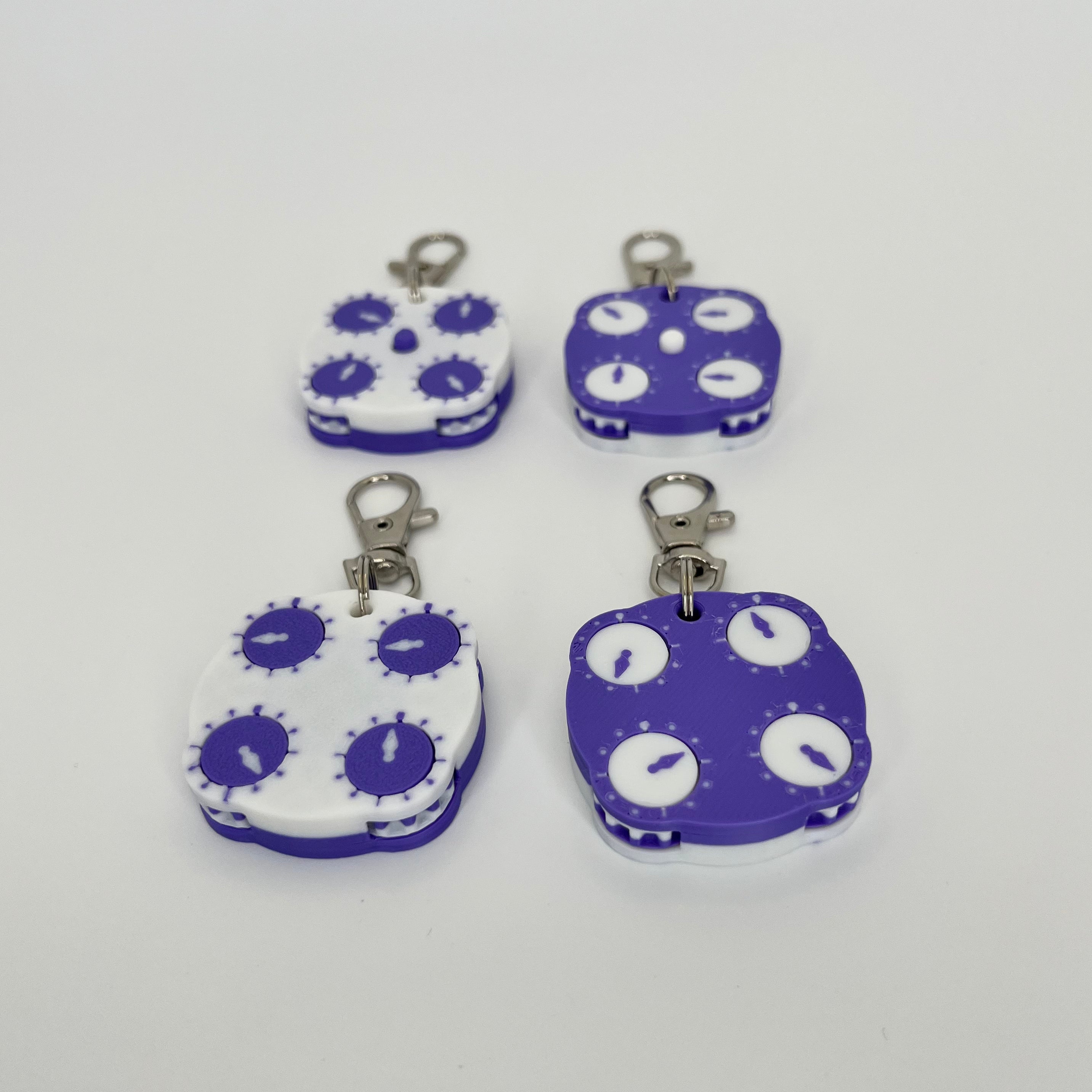 2x2 Clock Keychain V2