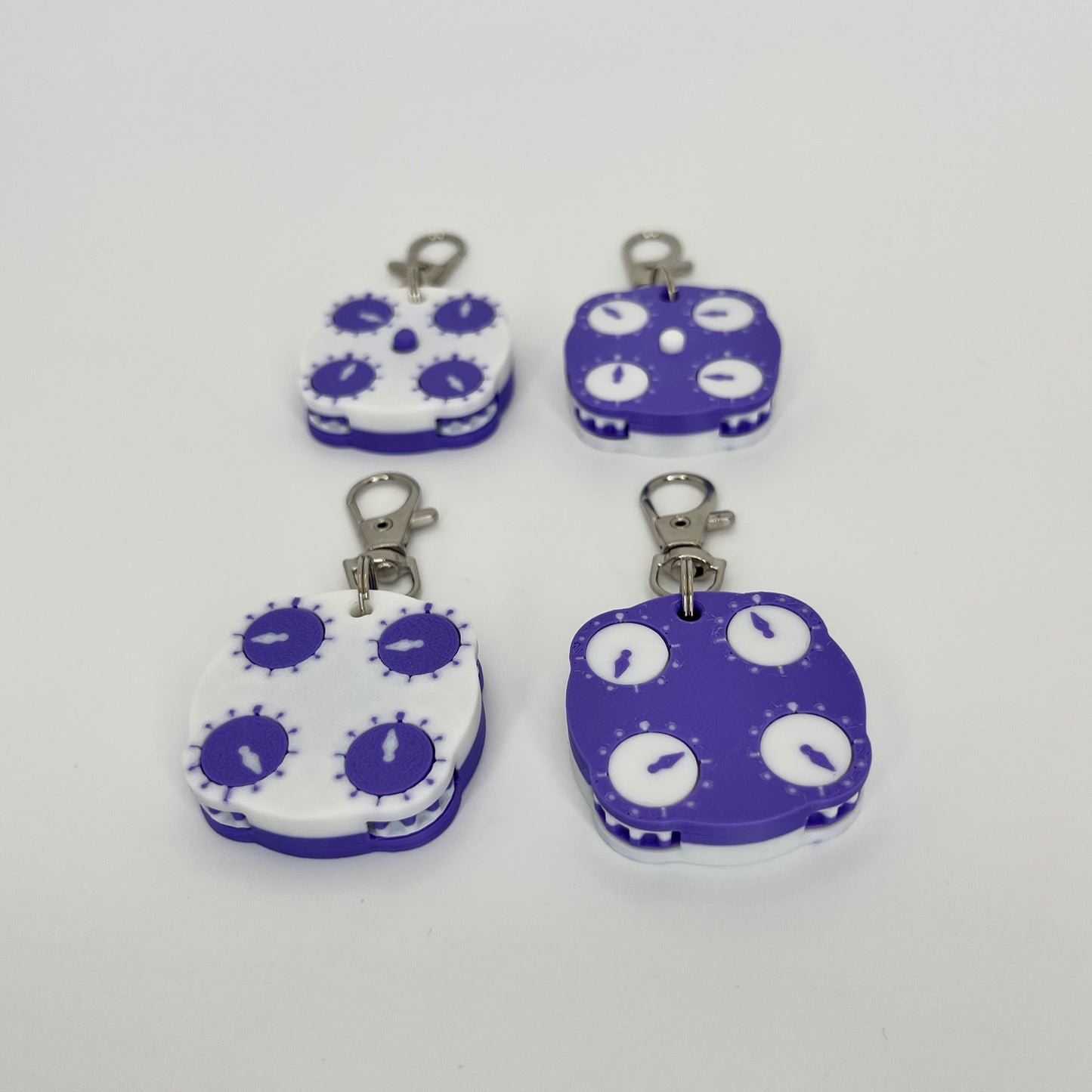 2x2 Clock Keychain