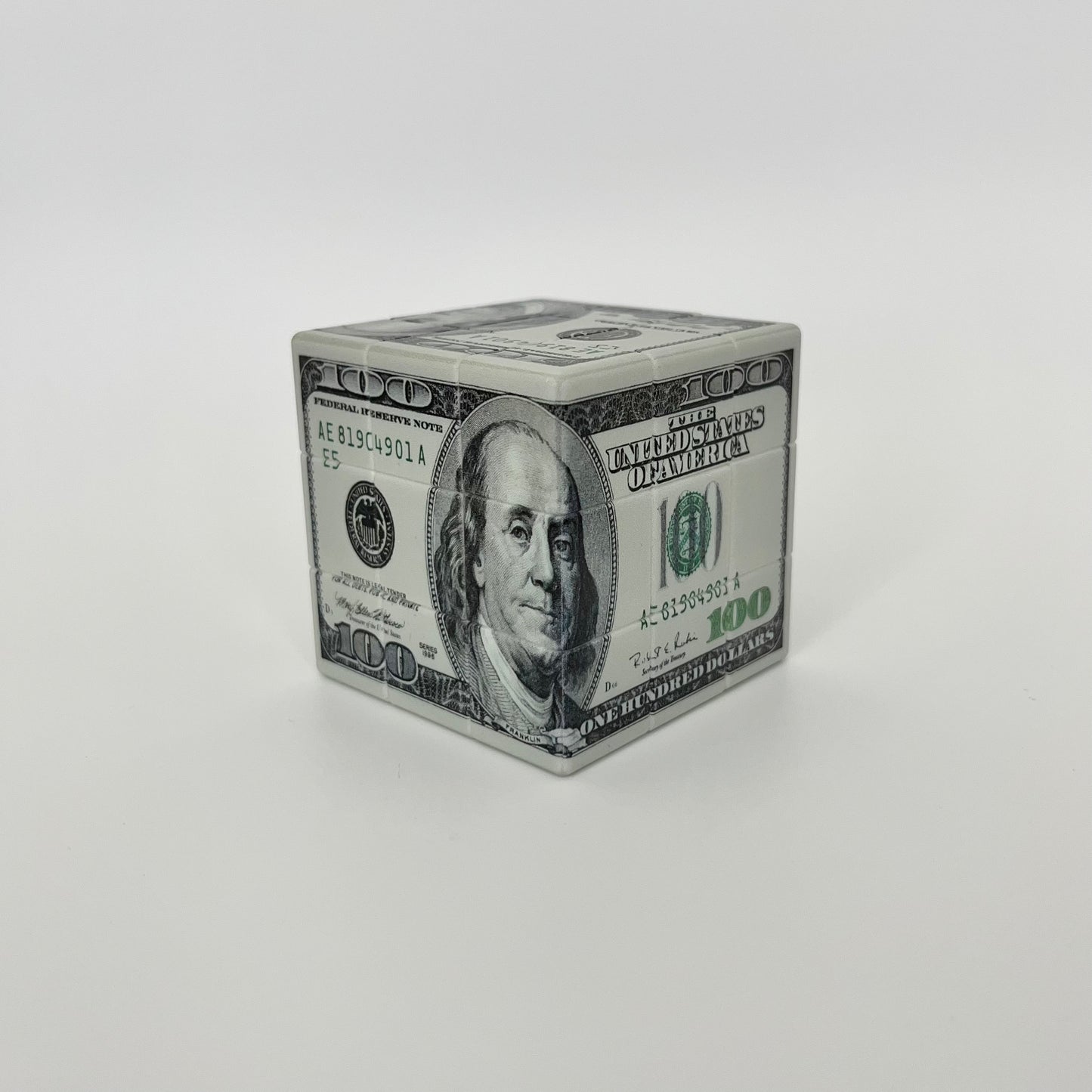 100 Dollar Bill Picture Cube