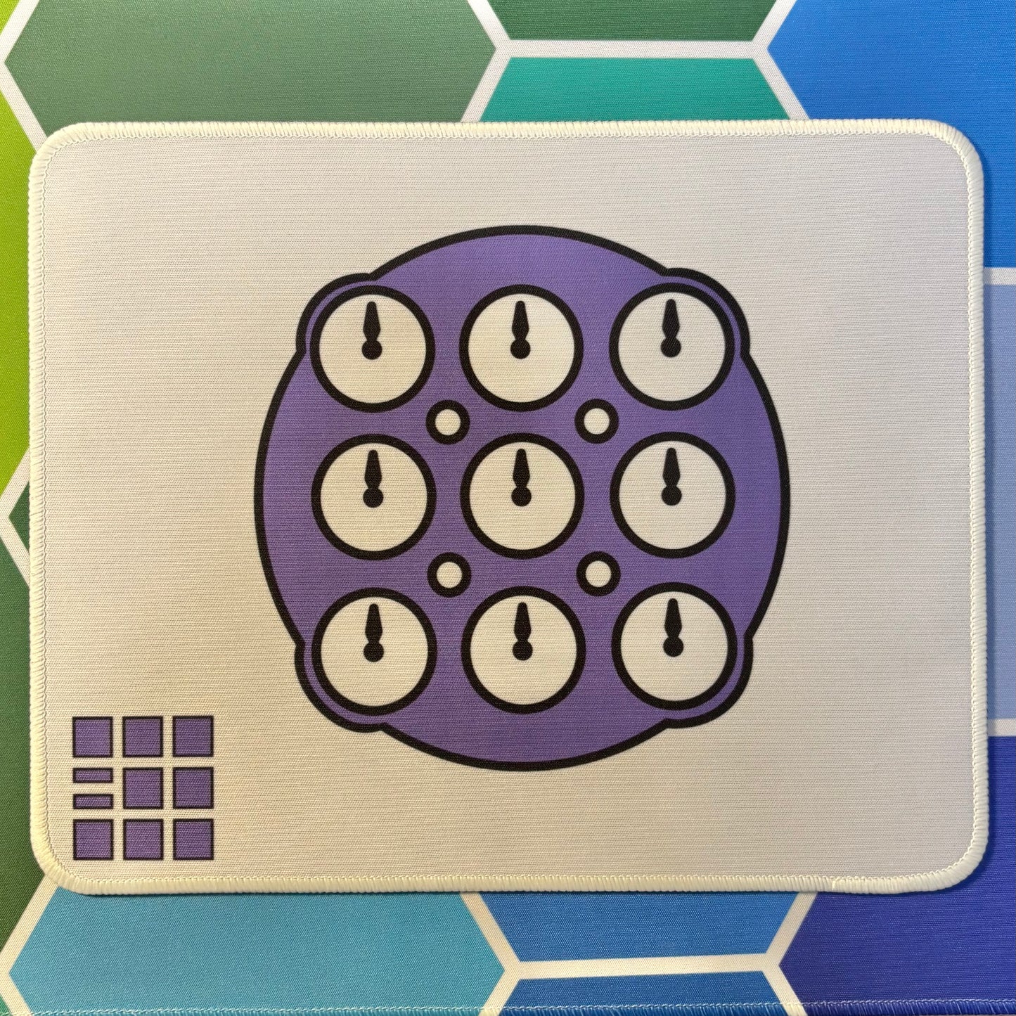 Purple Clock Mini Mat