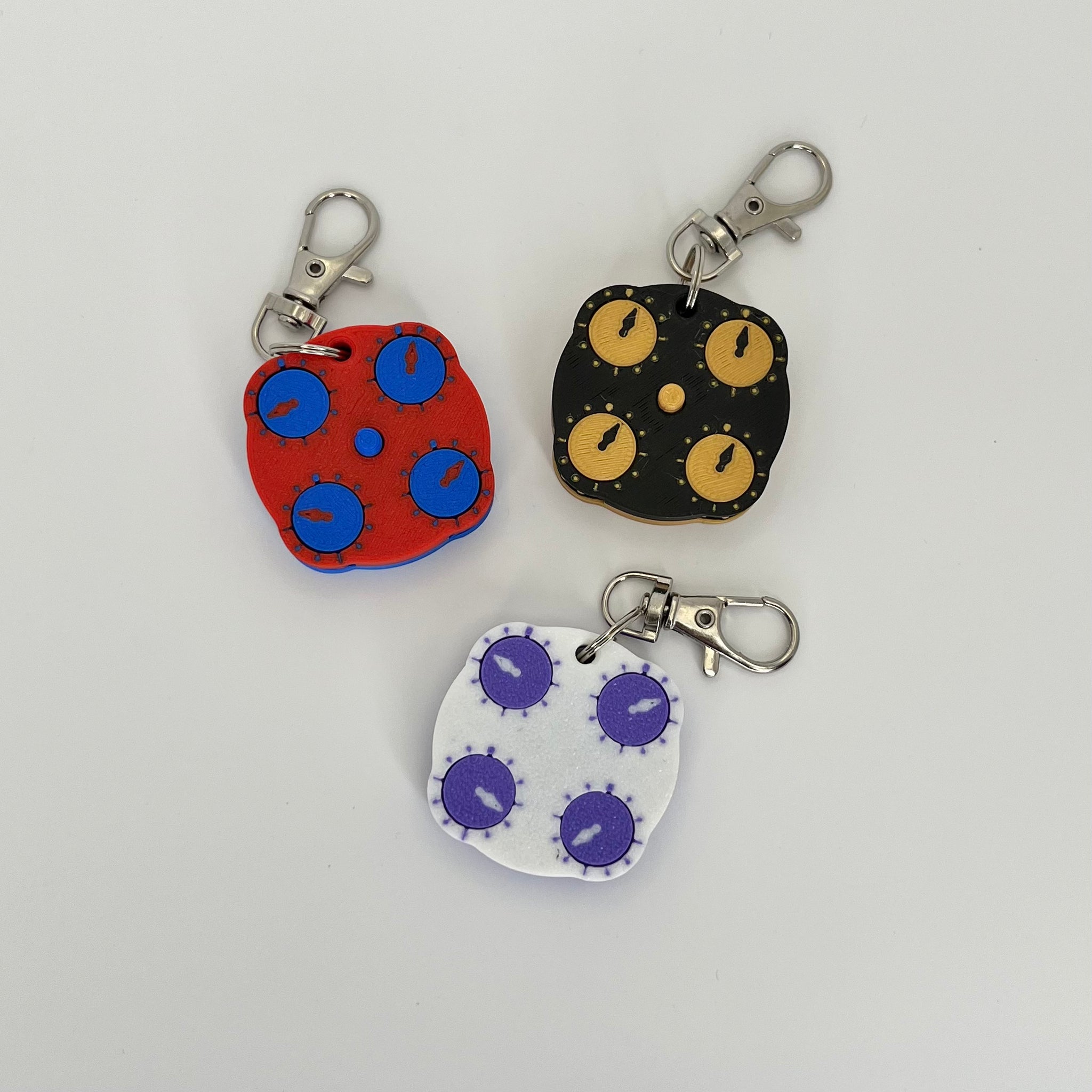 2x2 Clock Keychain V2