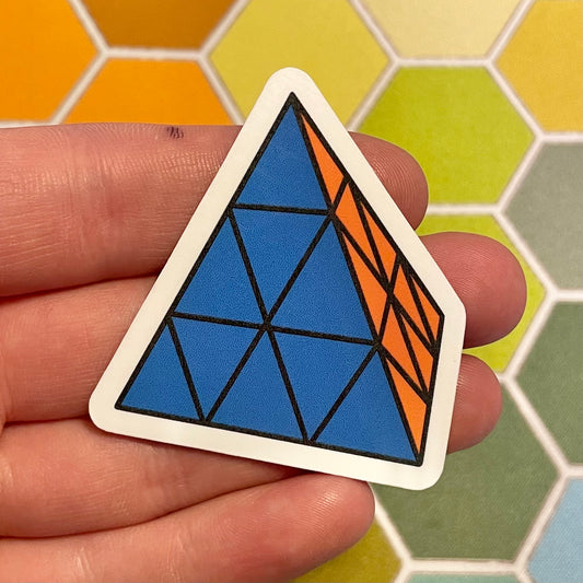 Pyraminx Die Cut Sticker